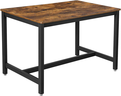 Extendable Dining Table for 4-8 People, 50.1"-70.9" Solid Wood Legs, Mid-Century Modern, Honey Brown