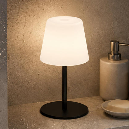 Shower Lamp Rechargeable Waterproof, Cordless Bathroom Light with 4000mAh Battery, IP65, 3 Color Modes, Touch Dimming