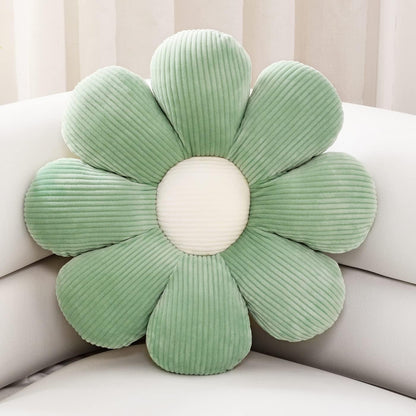 15.7" Flower Throw Pillow, Plush Floor Cushion, Cute Room Decor