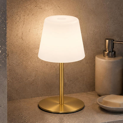 Shower Lamp Rechargeable Waterproof, Cordless Bathroom Light with 4000mAh Battery, IP65, 3 Color Modes, Touch Dimming