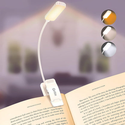9 LED Book Light – 3 Color Temps, Stepless Dimming, 80 Hrs Runtime