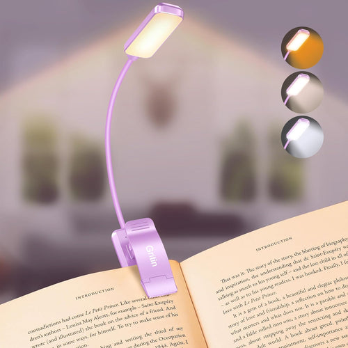 9 LED Book Light – 3 Color Temps, Stepless Dimming, 80 Hrs Runtime